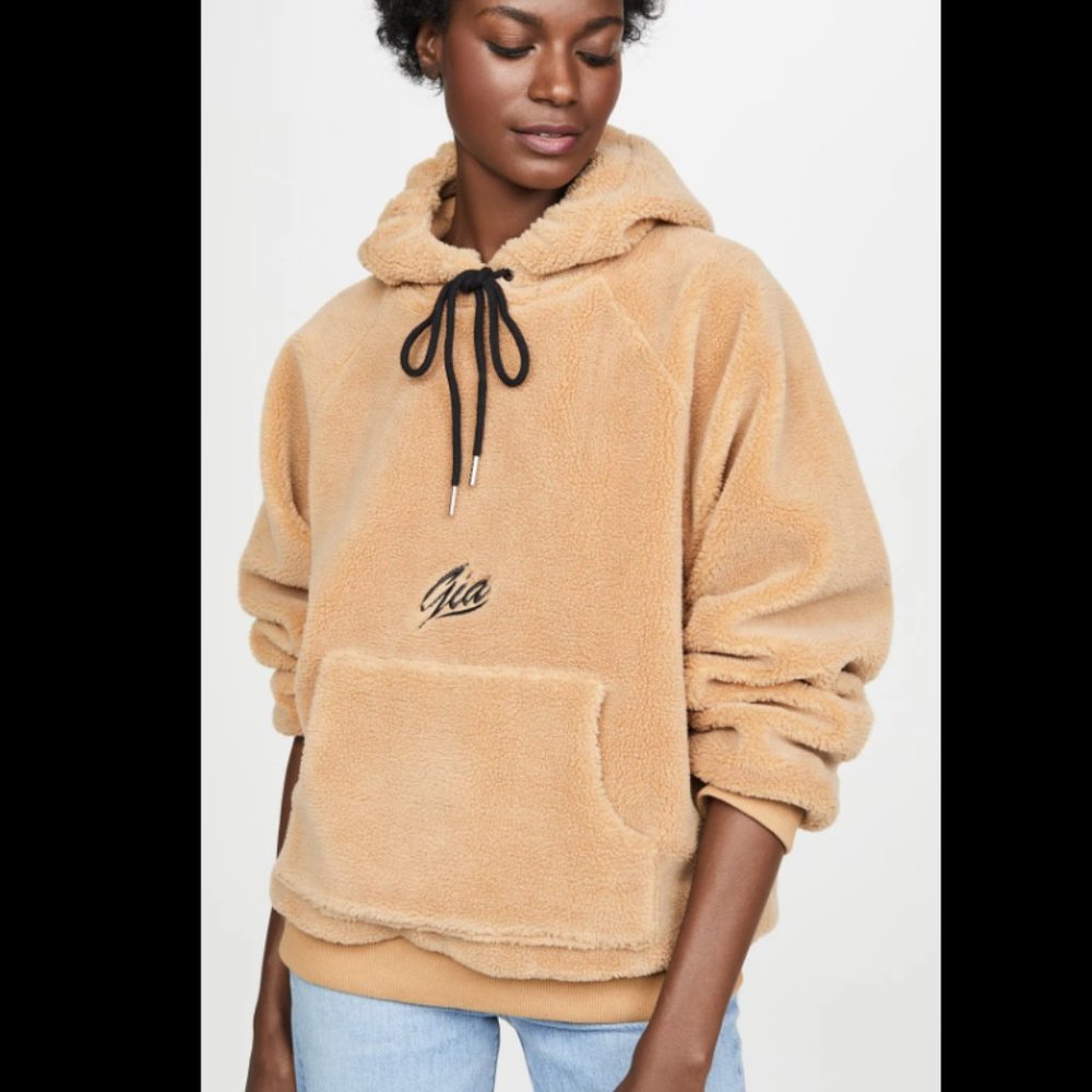 I.AM.GIA Teddy Fleece Hoodie Sand /Camel Small